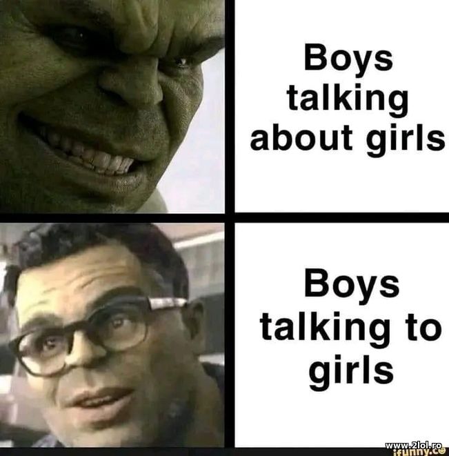 Boys talking about girls