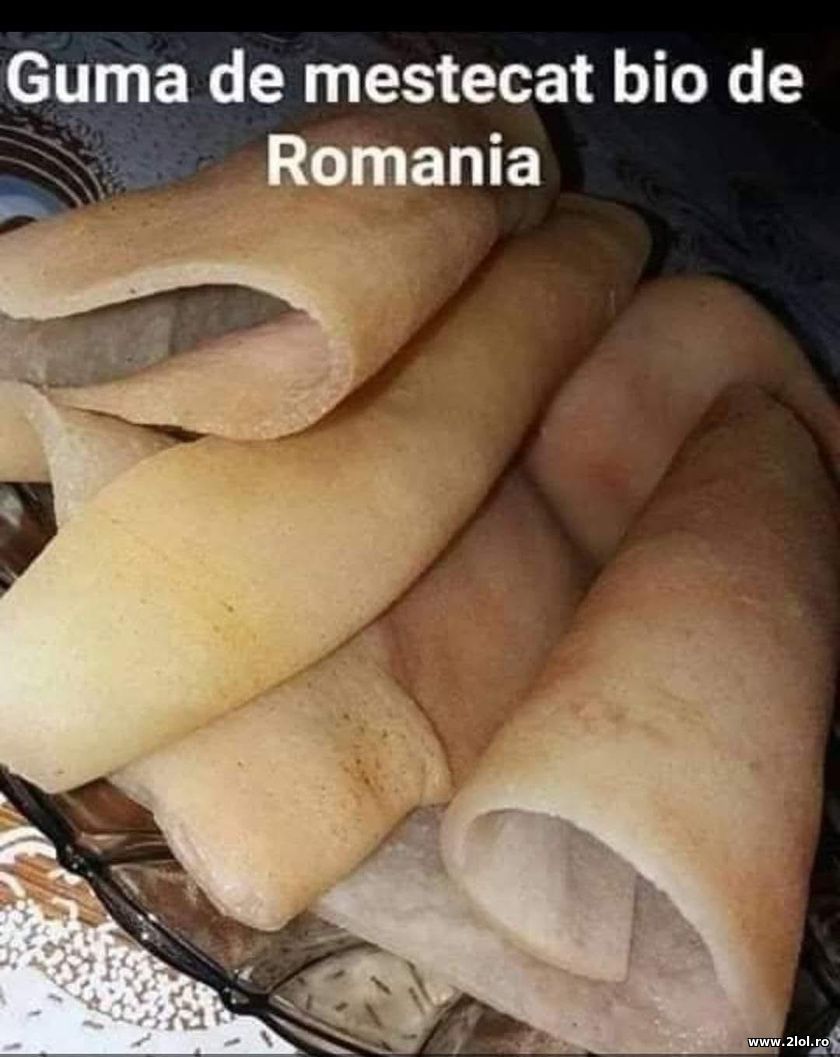 Guma de mestecat bio de Romania | poze haioase