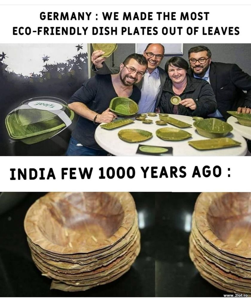 Germany's eco friendly plates and India | poze haioase