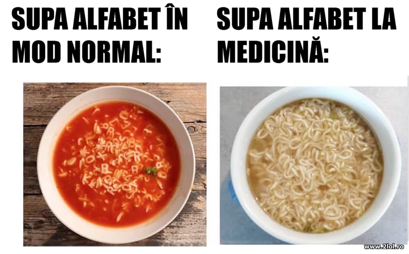 Supa alfabet la medicina | poze haioase