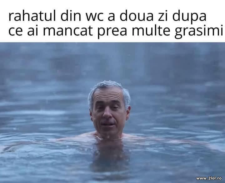 Rahatul din wc a doua zi dupa ce ai mancat | poze haioase