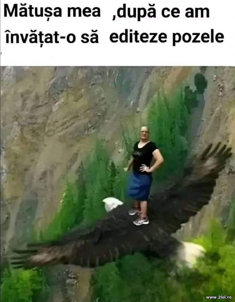 Matusa, dupa ce am invatat-o sa editeze poze | poze haioase