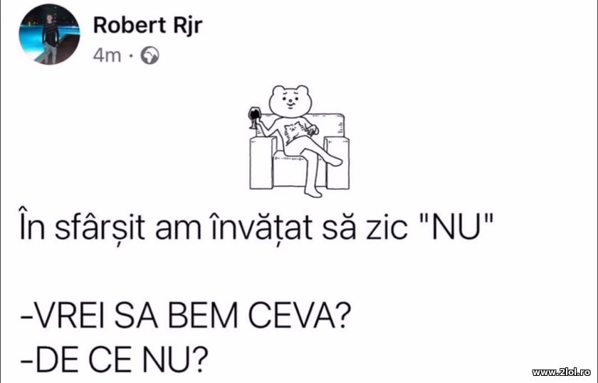 In sfarsit am invatat sa zic nu | poze haioase