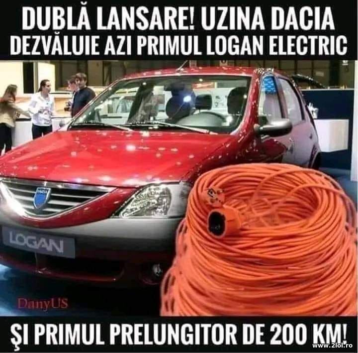 Uzina Dacia lanseaza primul Logan electric | poze haioase