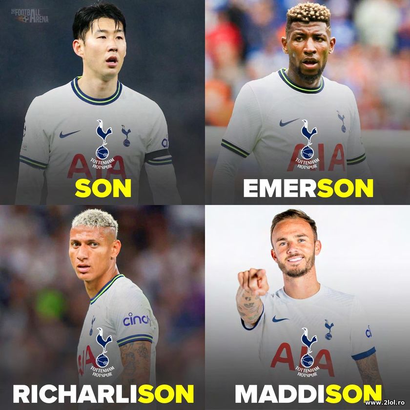 The SON names in football | poze haioase