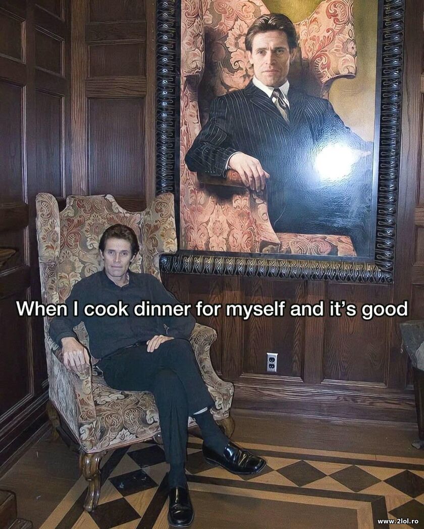 When I cook dinner for myself | poze haioase