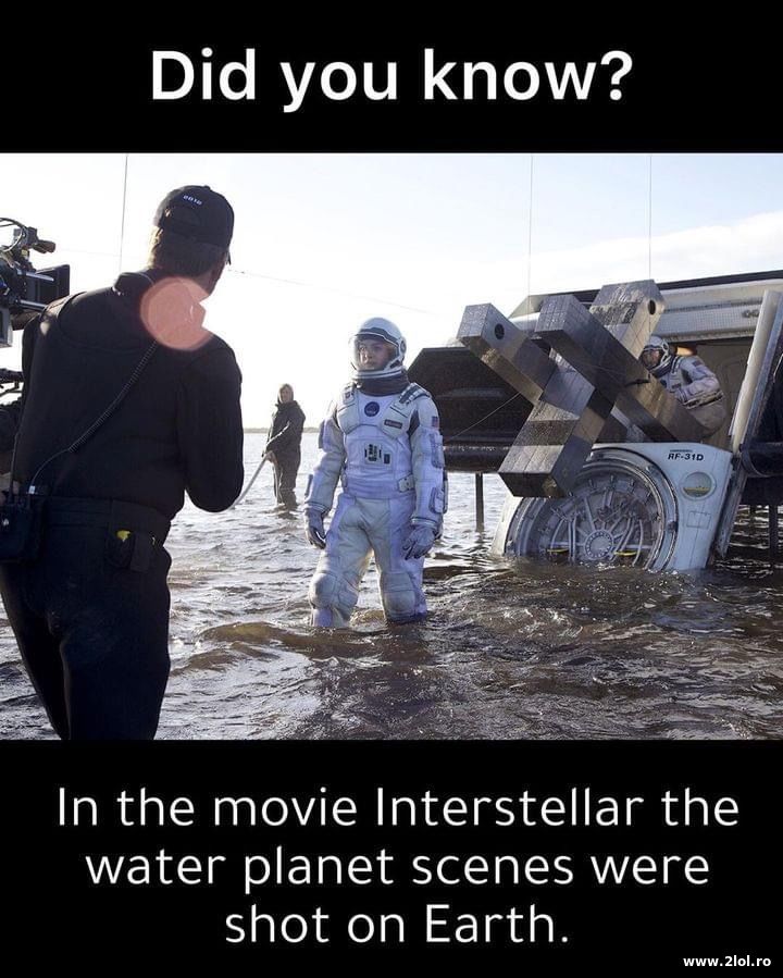 Did you know the movie Interstellar | poze haioase