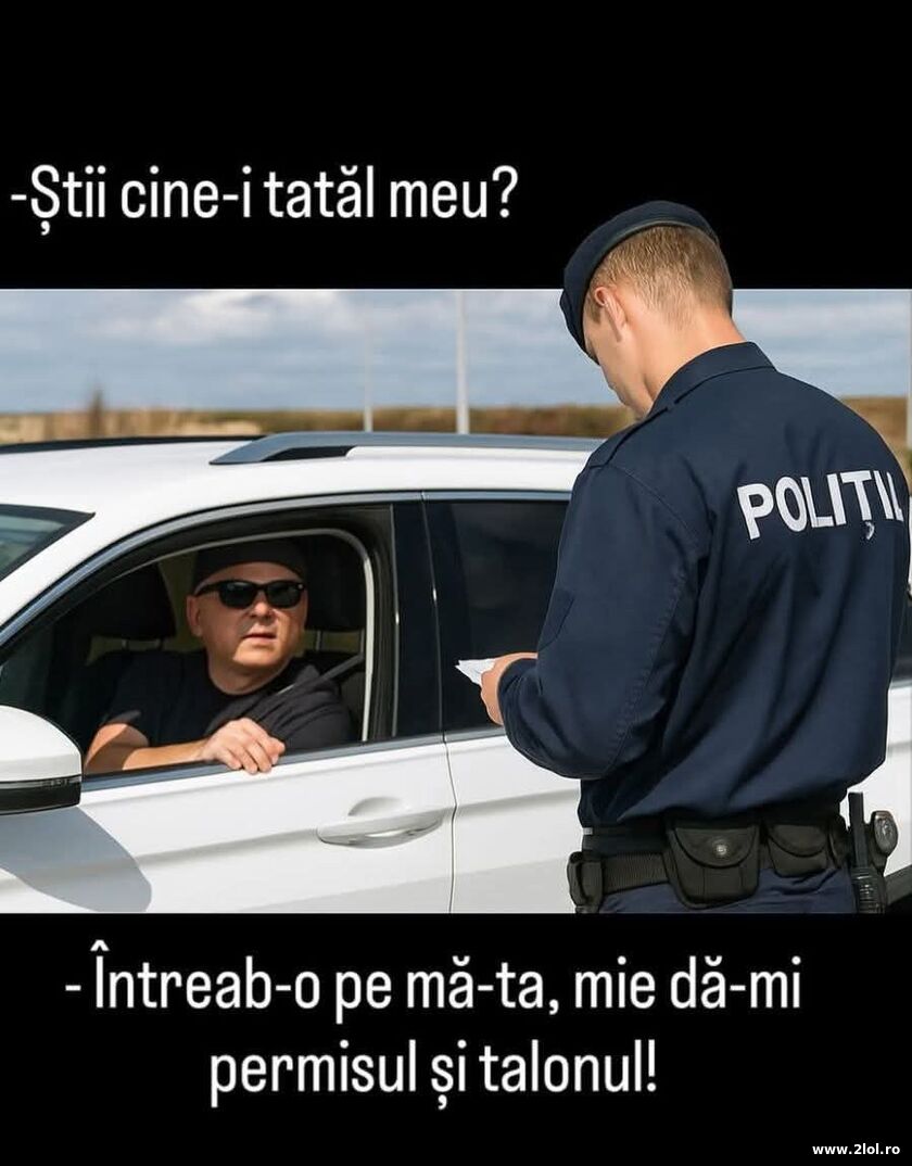 Stii cine-i tatal meu? | poze haioase
