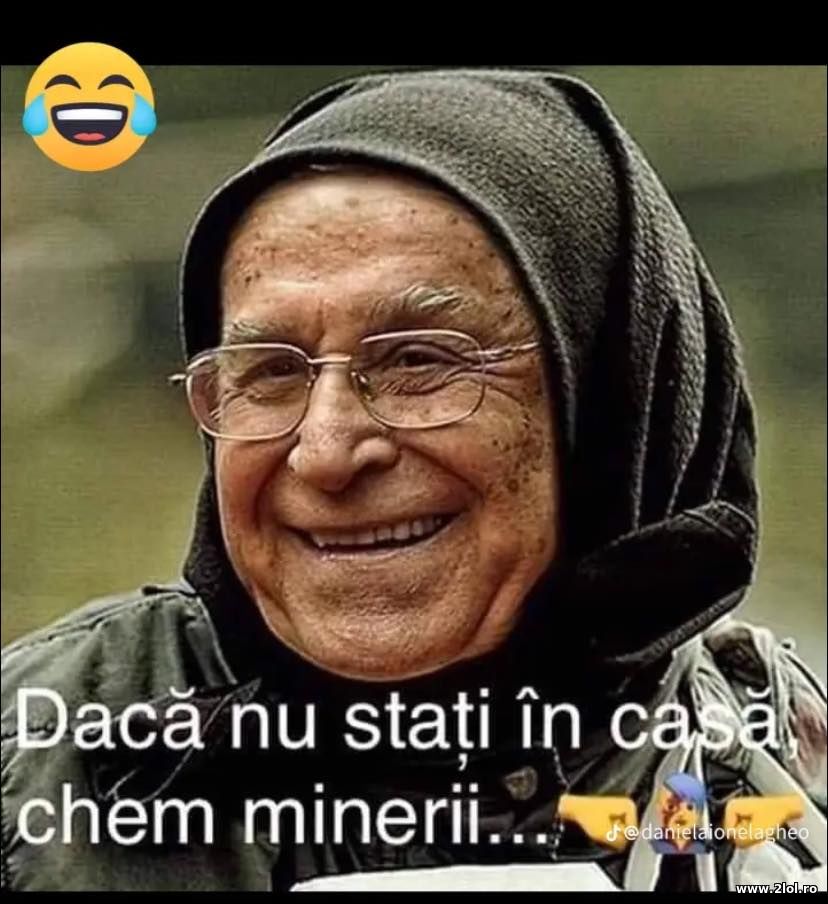 Daca nu stati in casa chem minerii - Ion Iliescu | poze haioase