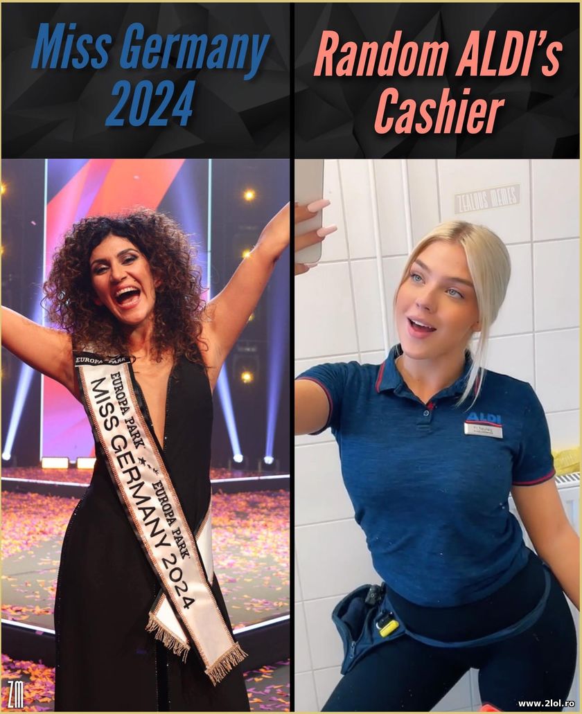 Miss Germany 2024 vs Random Cashier | poze haioase
