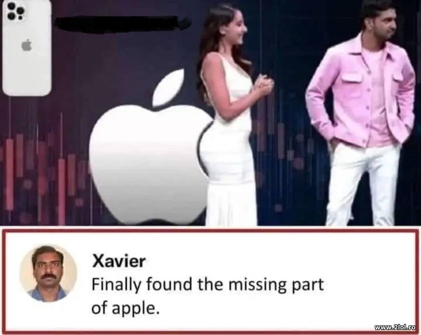 Found missing part of Apple | poze haioase