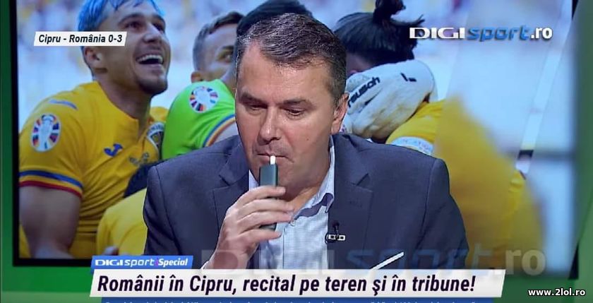 Pauza de tigara in direct la TV | poze haioase