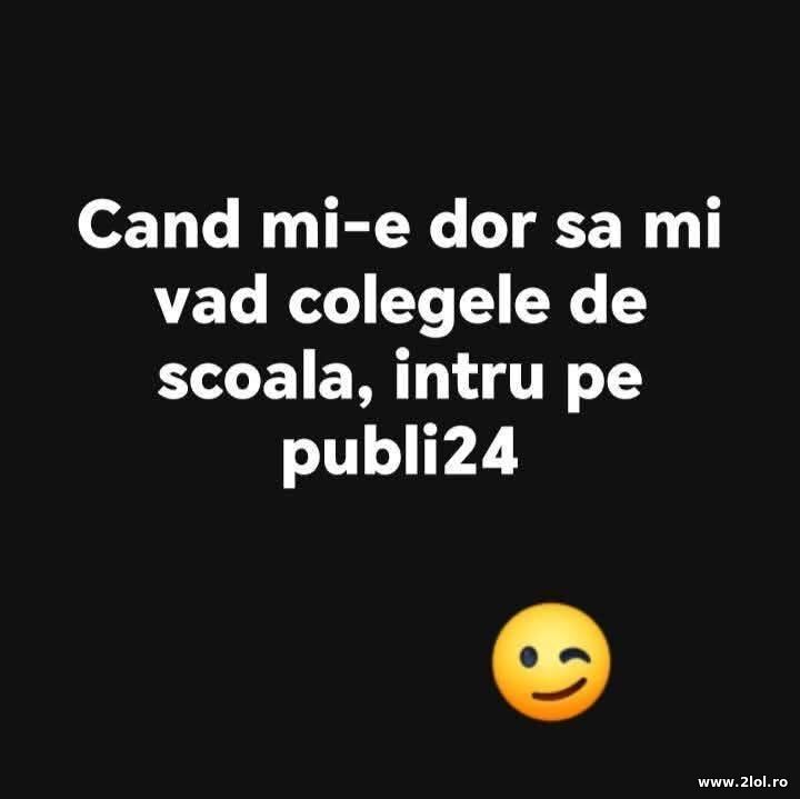 Dor de colege | poze haioase