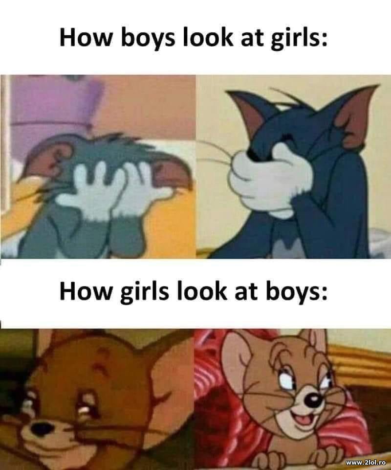 How boys look at girls and how girls | poze haioase