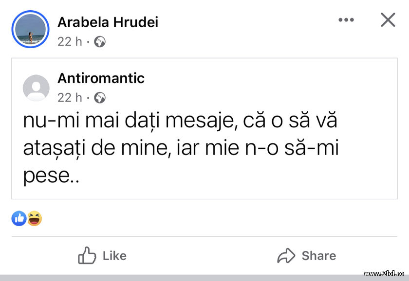 Nu-mi mai dati mesaje, ca o sa va atasati | poze haioase