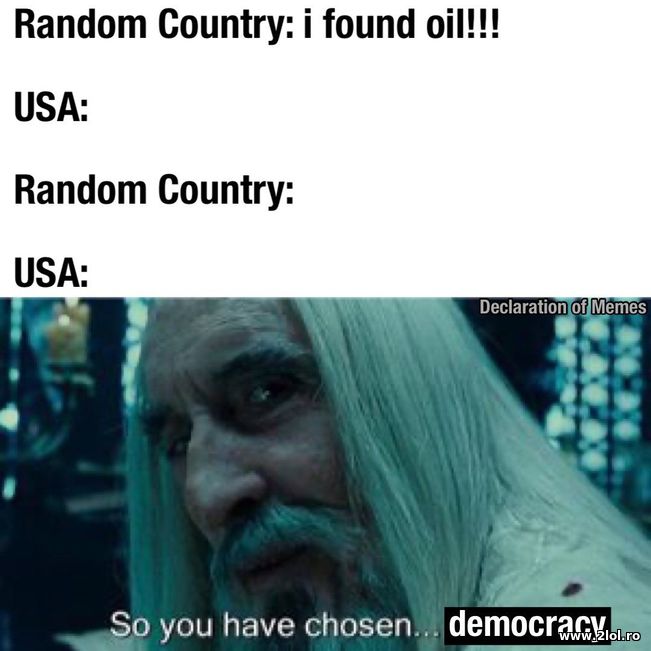 USA, if some country finds oil