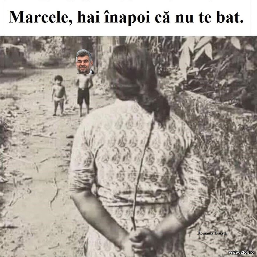 Marcele, hai inapoi ca nu te bat | poze haioase