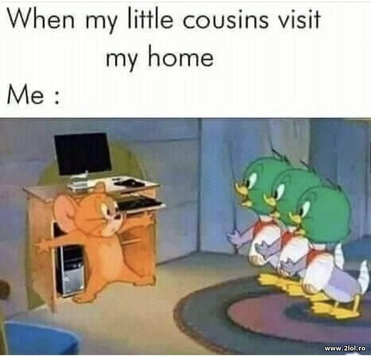 When my little cousins visit my home | poze haioase