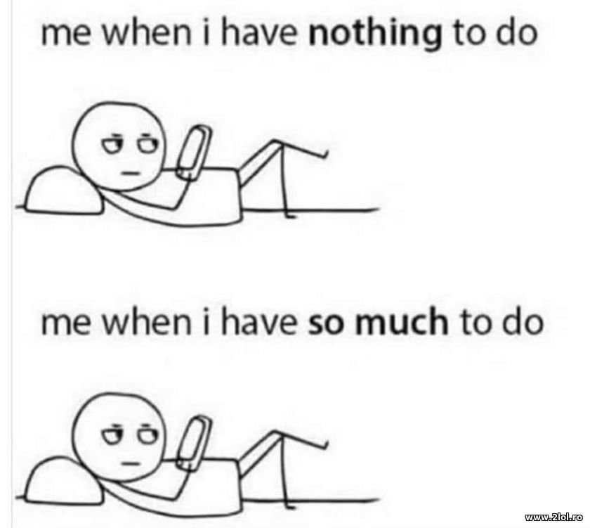 Me when I have nothing to do | poze haioase