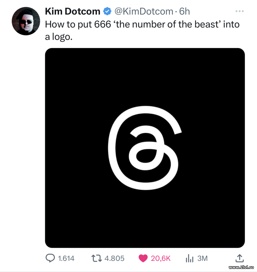 How to put 666 into a logo - Threads | poze haioase
