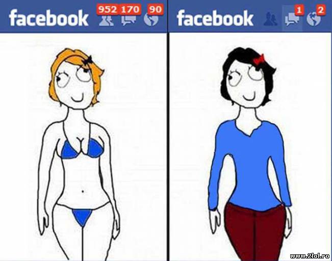 De ce se dezbracă fetele pe facebook | poze haioase