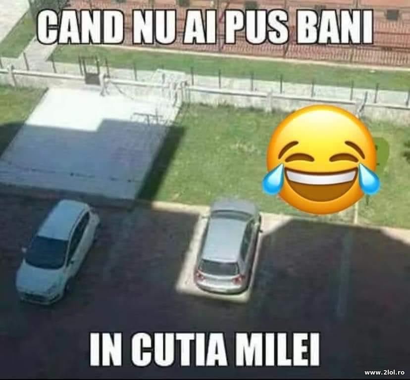 Cand nu a pus banii in cutia milei | poze haioase