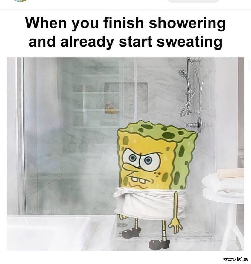 When you finish showering and start sweating | poze haioase