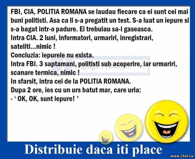 Poliția Română, mai șmecheră decât CIA și FBI | poze haioase