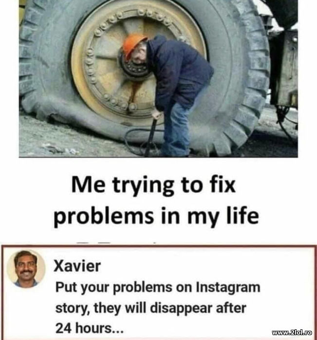 Put your problems on Instagram story