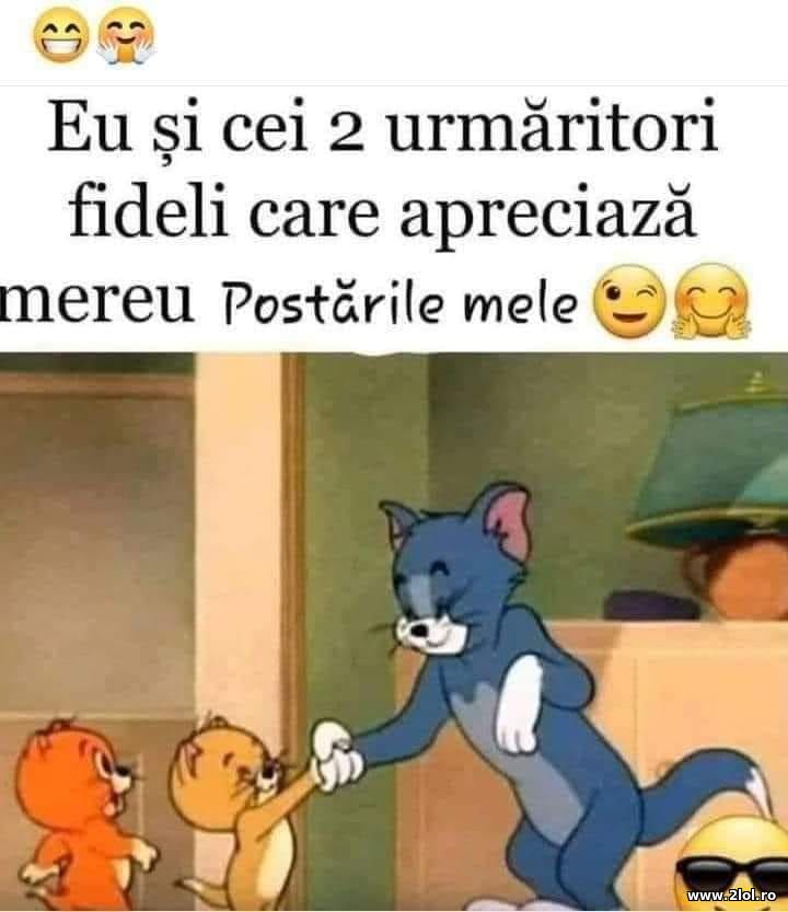 Eu si cei 2 urmaritori fideli | poze haioase