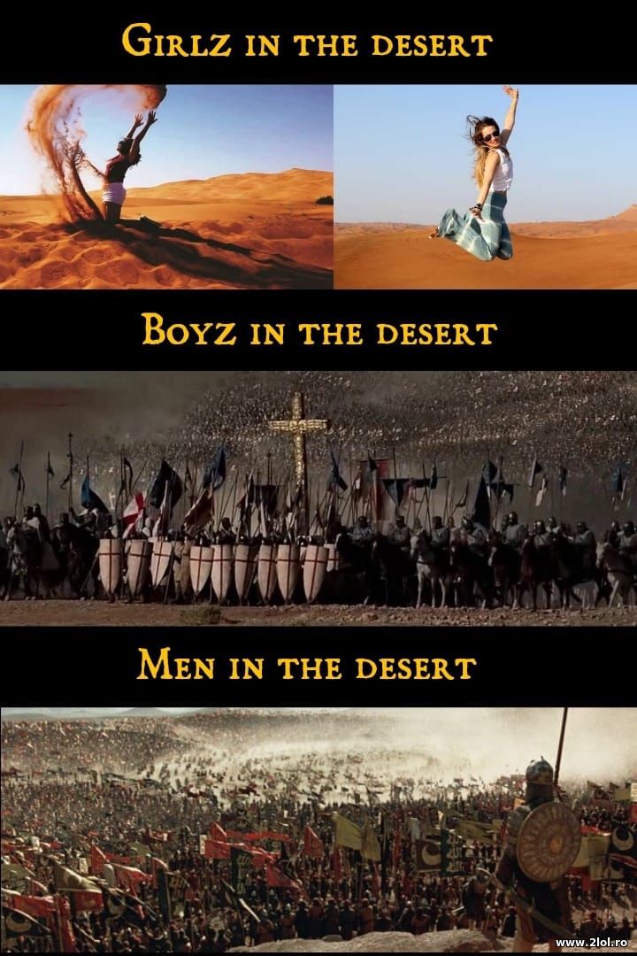 Girls in the desert. Men in the desert | poze haioase