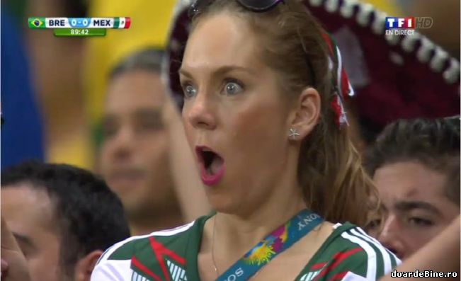 Femeia de la sfârșitul meciului Brazilia - Mexic | poze haioase