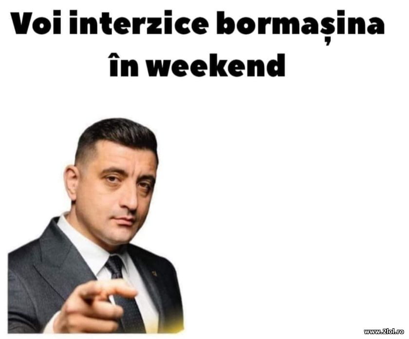 Voi interzice bormasina in weekend - George Simion | poze haioase