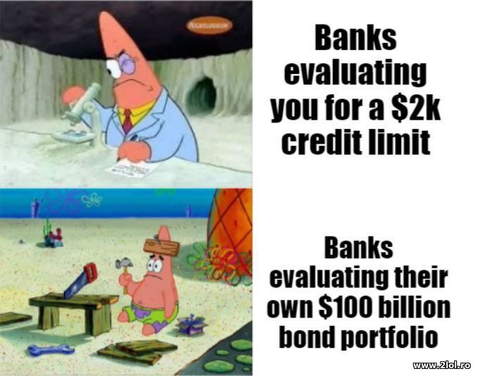 Banks evaluating you for a 2k credit limit | poze haioase