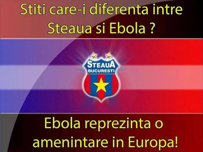 Diferența dintre Steaua și Ebola | poze haioase