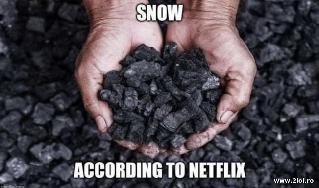 Snow according to Netflix | poze haioase