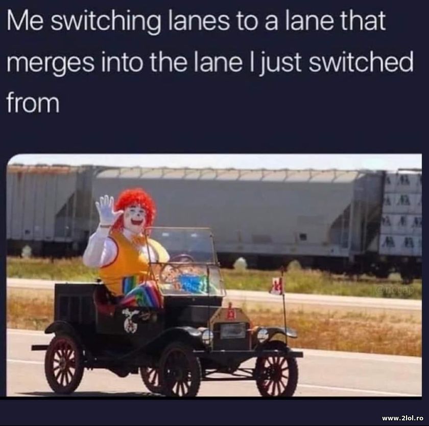 Switching lanes to a lane | poze haioase