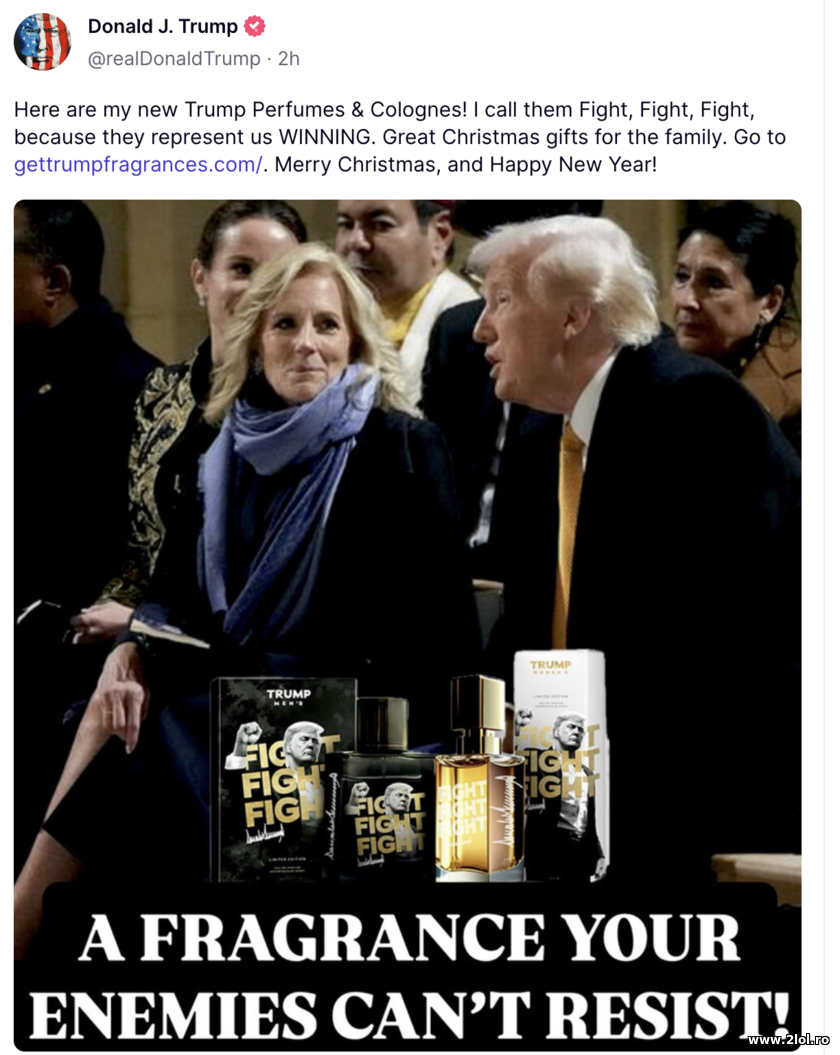 Donald Trump perfumes - Jill Biden | poze haioase