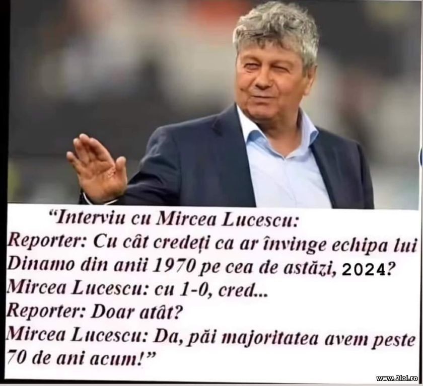 Cat credeti ca ar invinge echipa Dinamo din 1970 | poze haioase