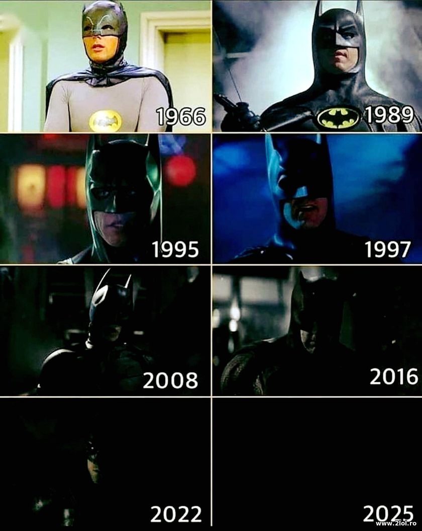 Batman light during the years | poze haioase
