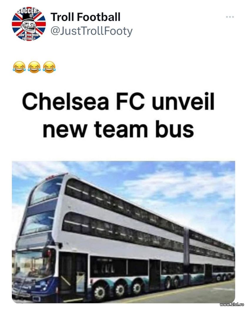 Chelsea FC unveil new team bus | poze haioase