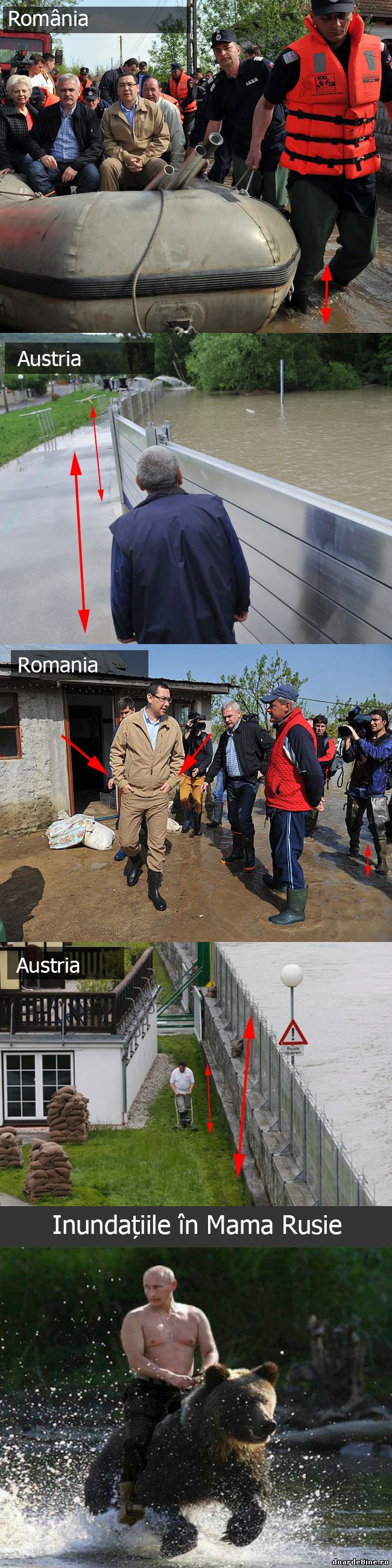 Inundațiile, la nemți și la români | poze haioase