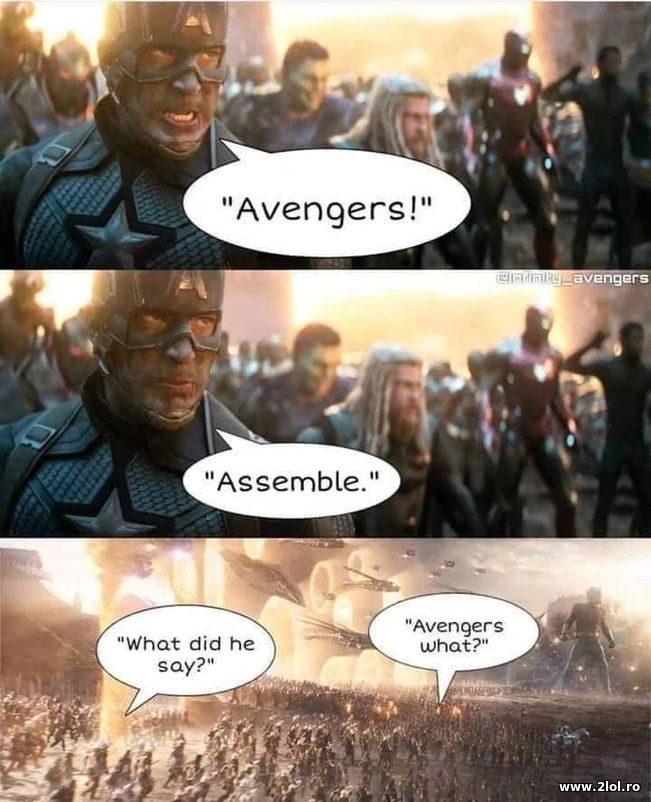 Avengers assemble - how did they hear him?