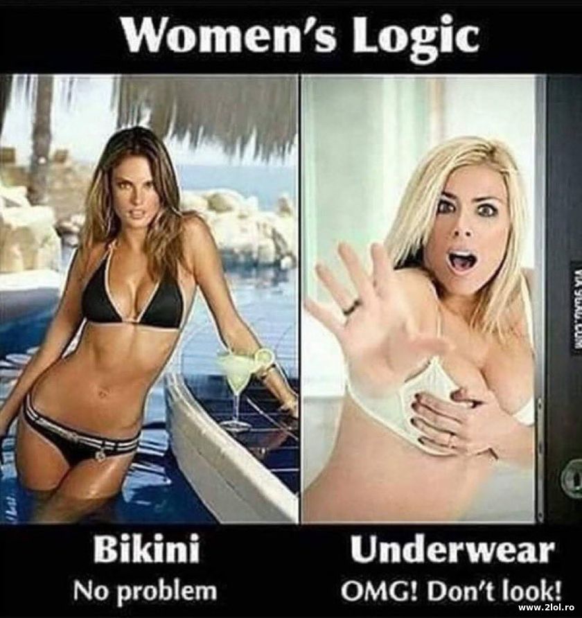 Women's logic | poze haioase