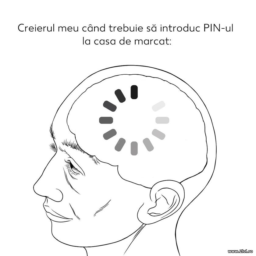 Creierul meu can trebuie sa introduc PIN-ul la cas | poze haioase