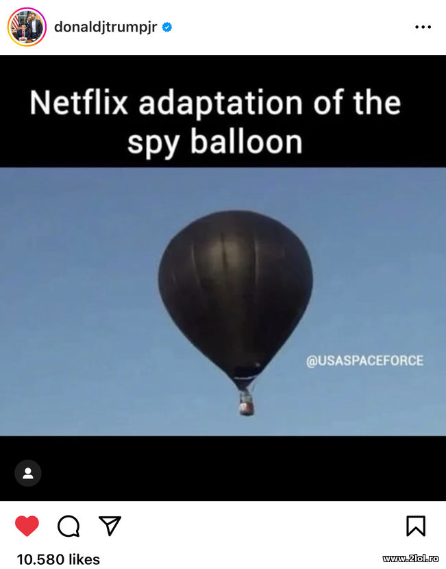 Netflix adaptation of the spy balloon | poze haioase