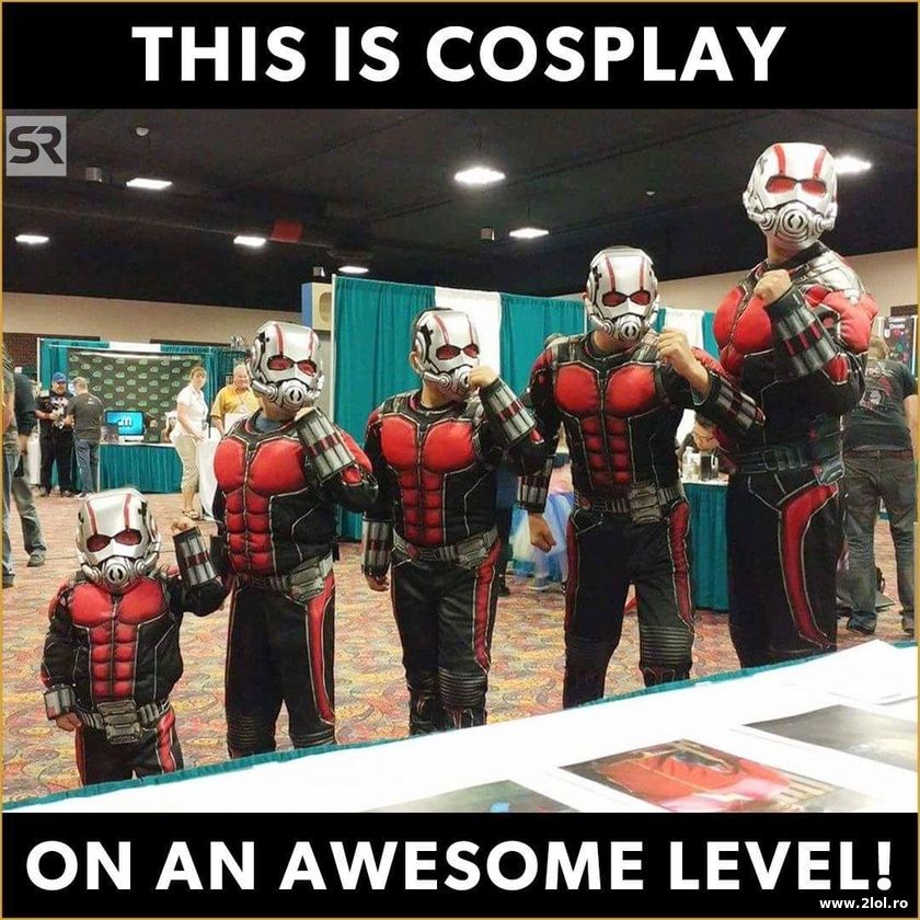 This colsplay on an awesome level Ant-Man | poze haioase